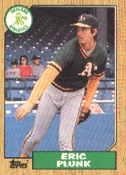 1987 Topps Baseball Cards      587     Eric Plunk
